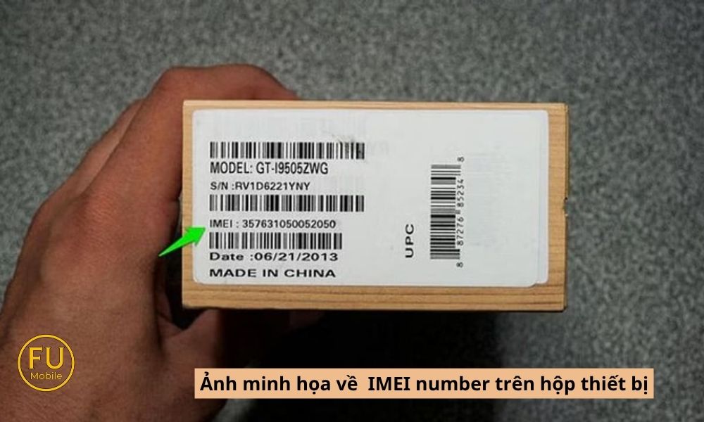  IMEI trên hộp (ảnh minh họa)