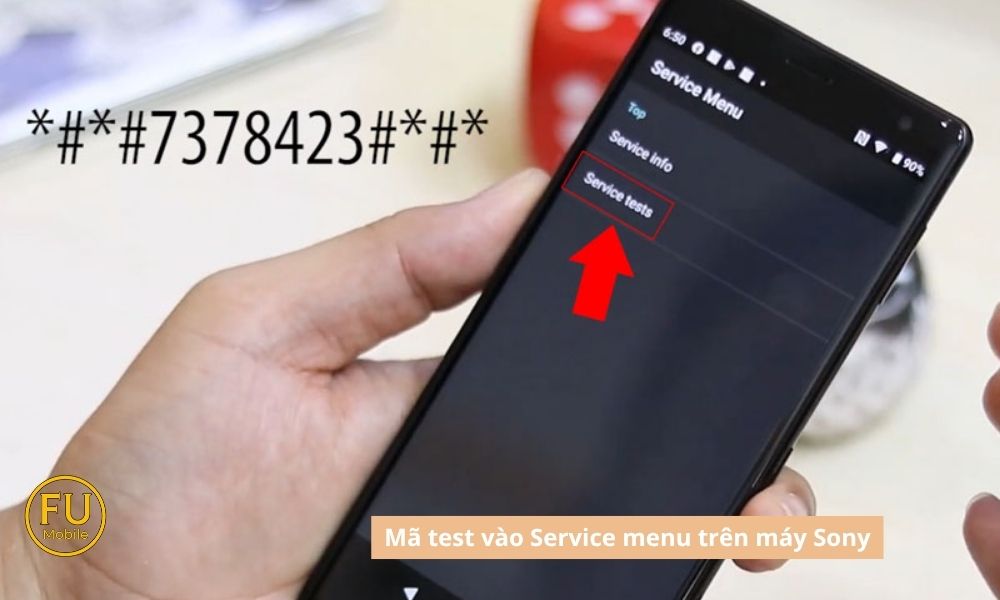 Truy cập Service menu của Sony