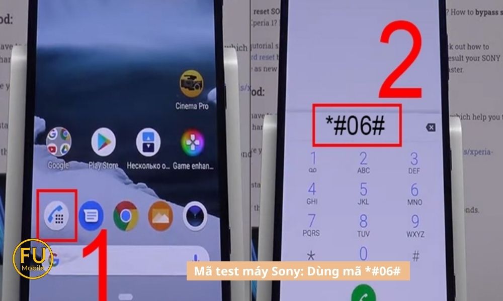 Dùng mã *#06#