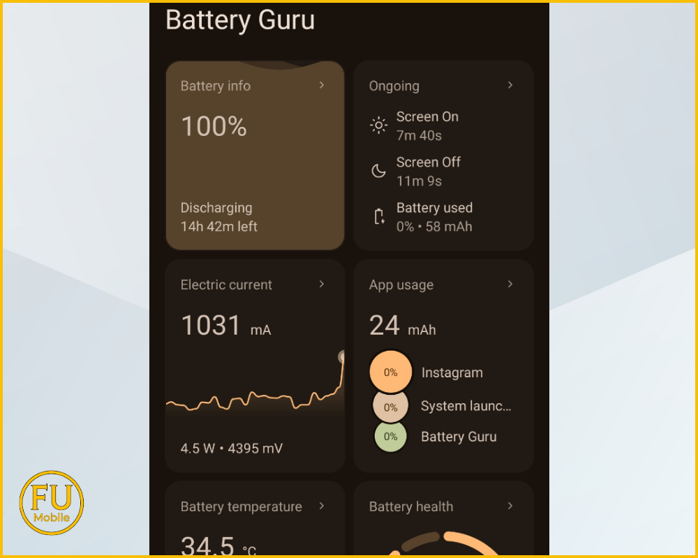 Battery Guru - Theo dõi thói quen sạc