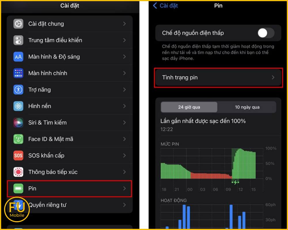 Cách tự kiểm tra tình trạng pin trên iPhone