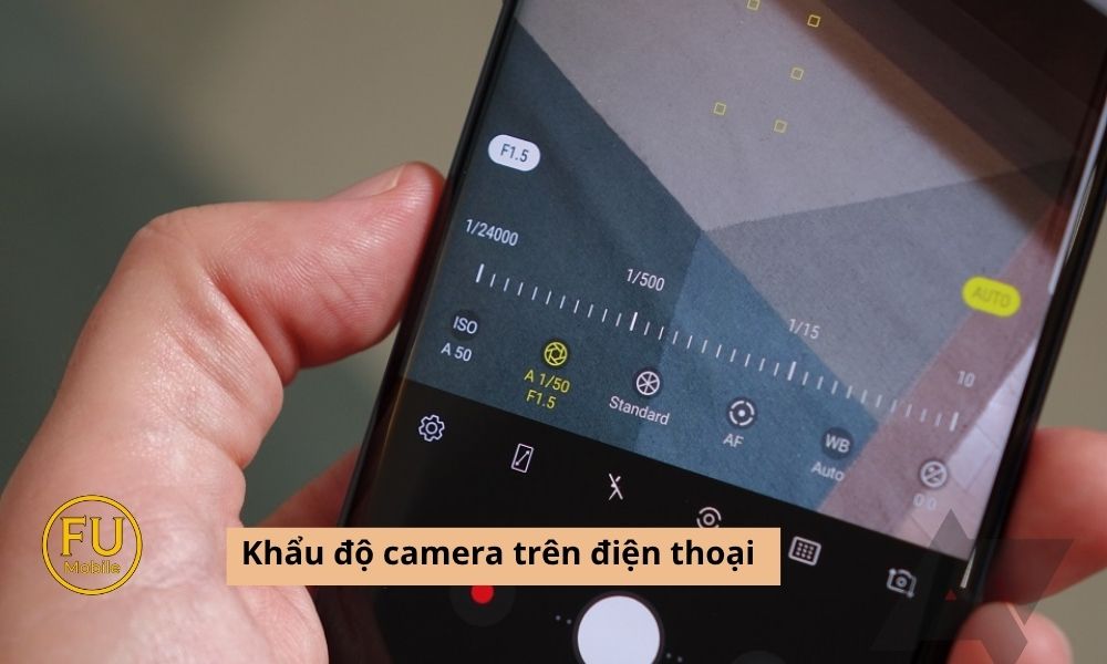 khẩu độ trên camera điện thoại