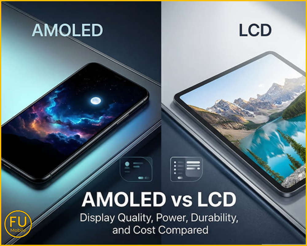 Xu thế thị trường phân cấp công nghệ hiển thị AMOLED vs LCD hiện nay