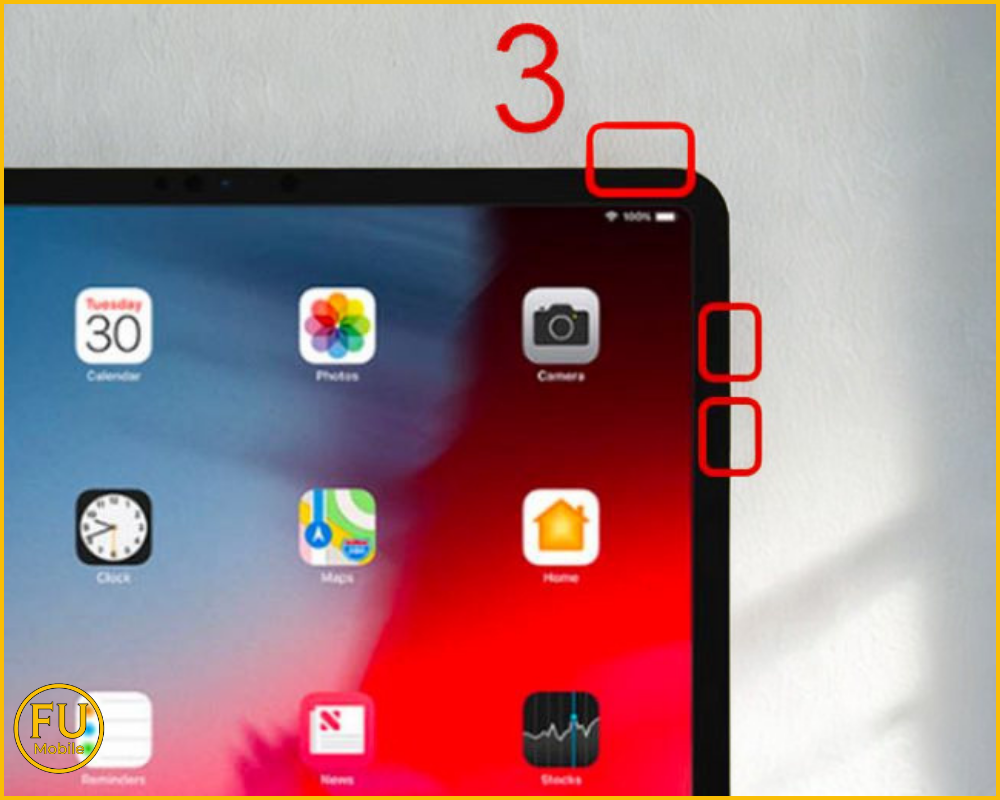 Khởi động lại iPad với iPad không có nút Home