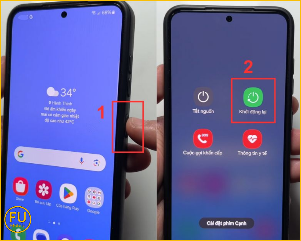 Khởi động lại iPhone