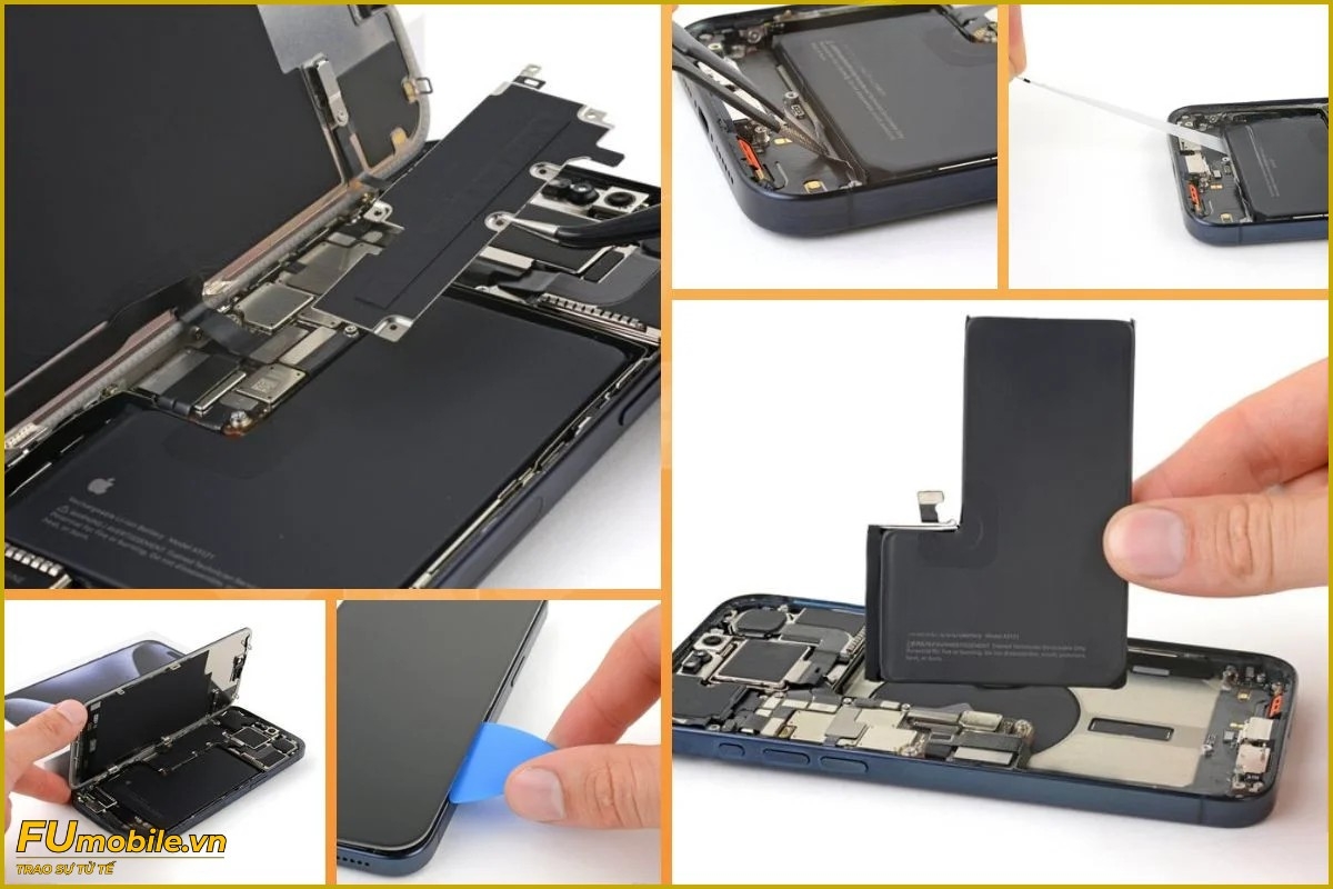 Quy trình thay pin iPhone 15 Pro