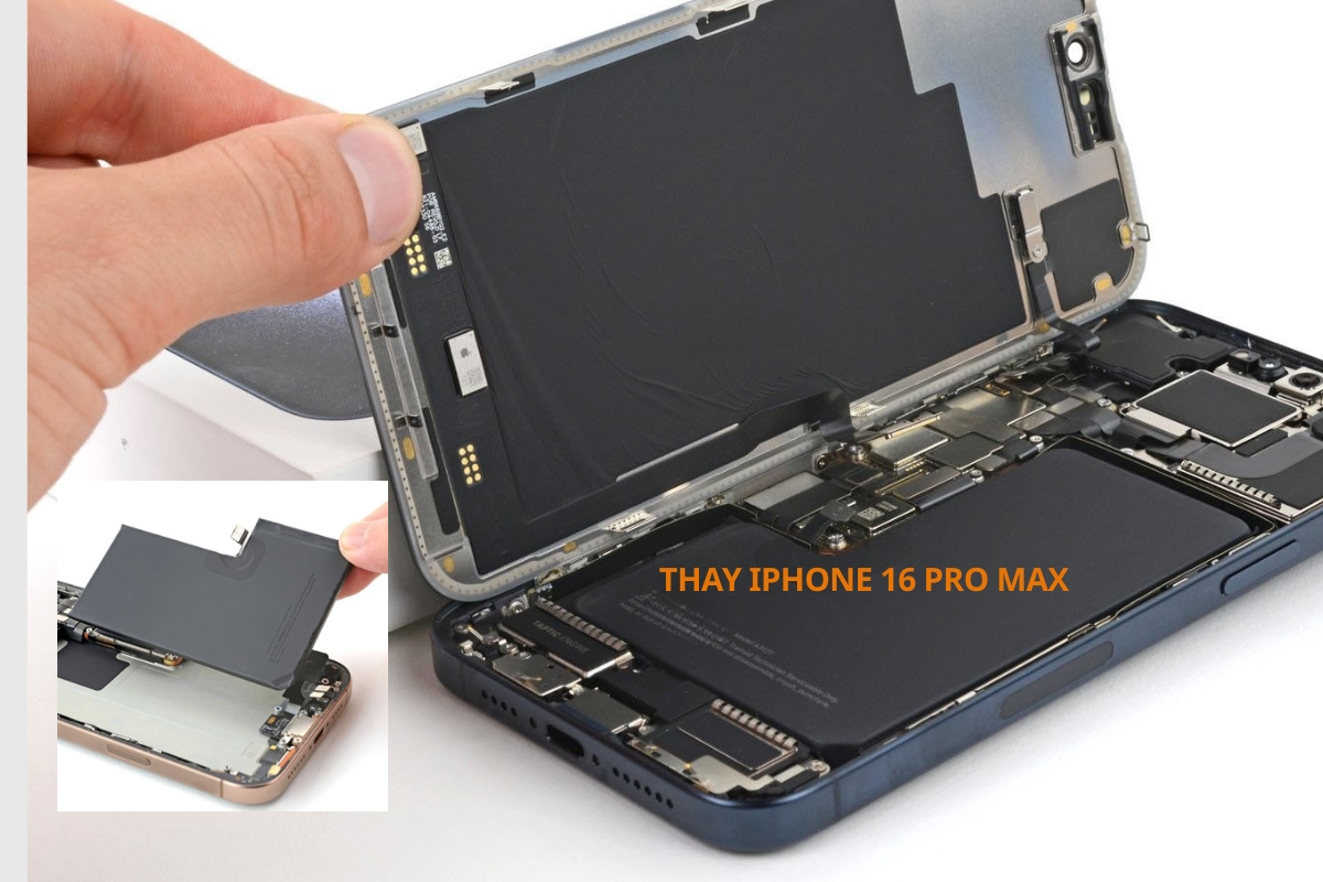 Thay pin iPhone 16 Pro Max