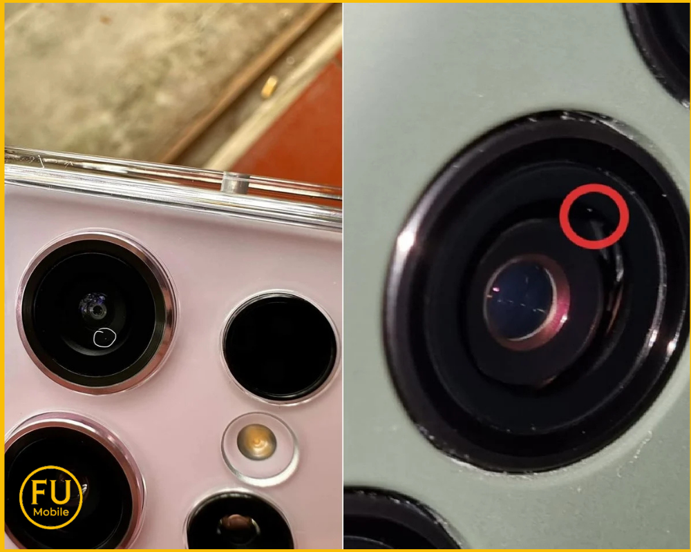 Bụi lọt vào camera trước điện thoại