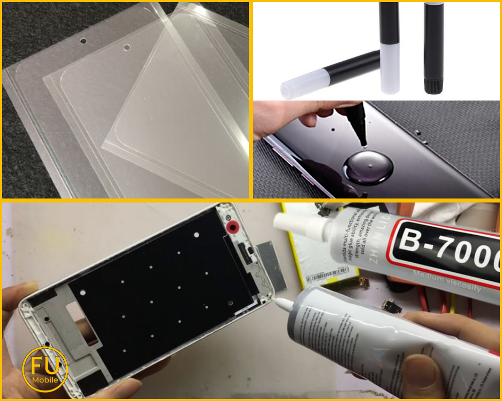 Các loại keo dán kính điện thoại bị nứt phổ biến hiện nay