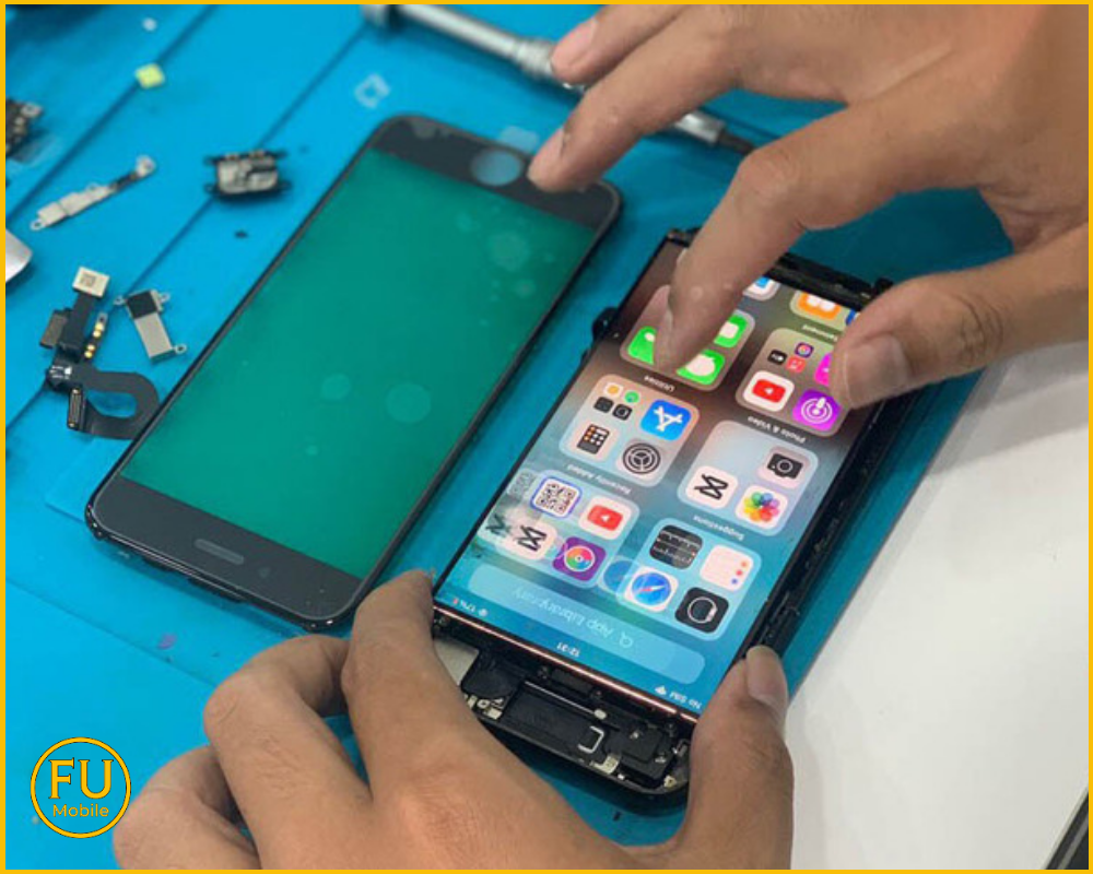 Cảm ứng iPhone sau ép kính vẫn chính xác tuyệt đối