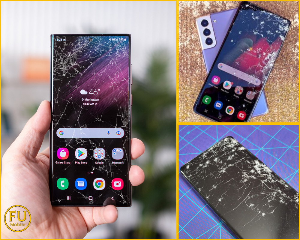 Dấu hiệu cần ép kính điện thoại Samsung