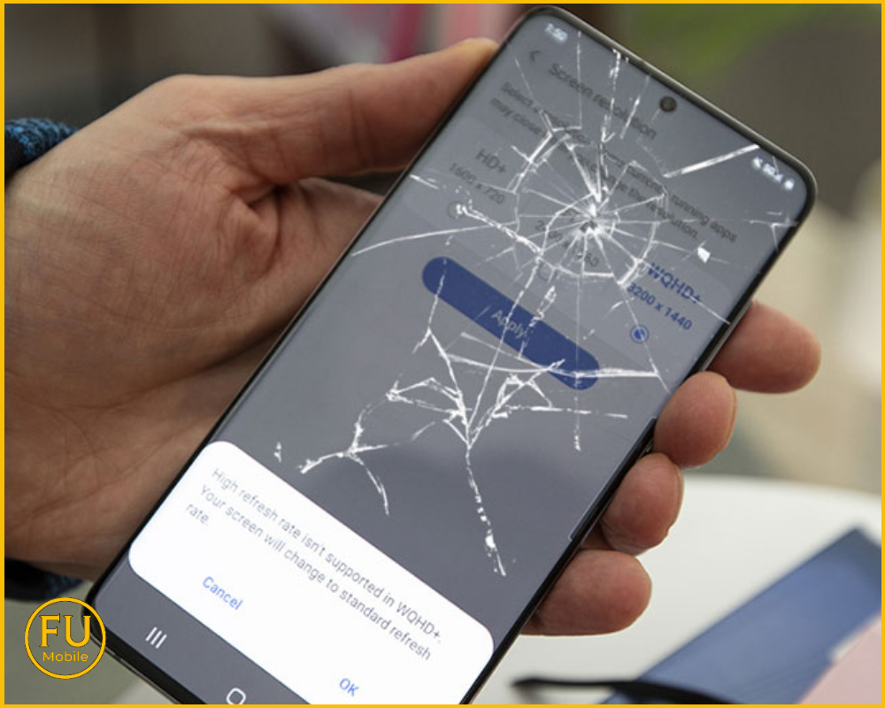 Dấu hiệu cần ép kính điện thoại Samsung