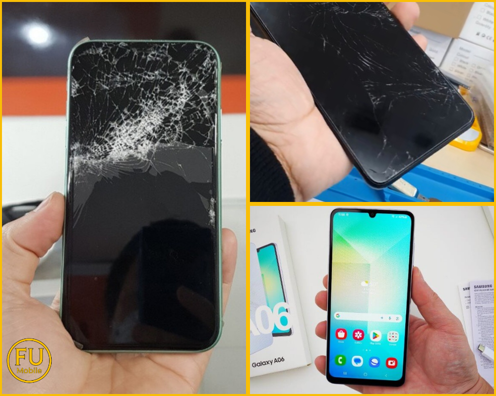 Dấu hiệu cần ép kính điện thoại Samsung