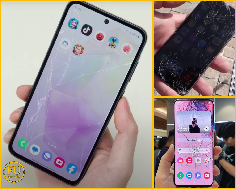 Dấu hiệu cần ép kính điện thoại Samsung