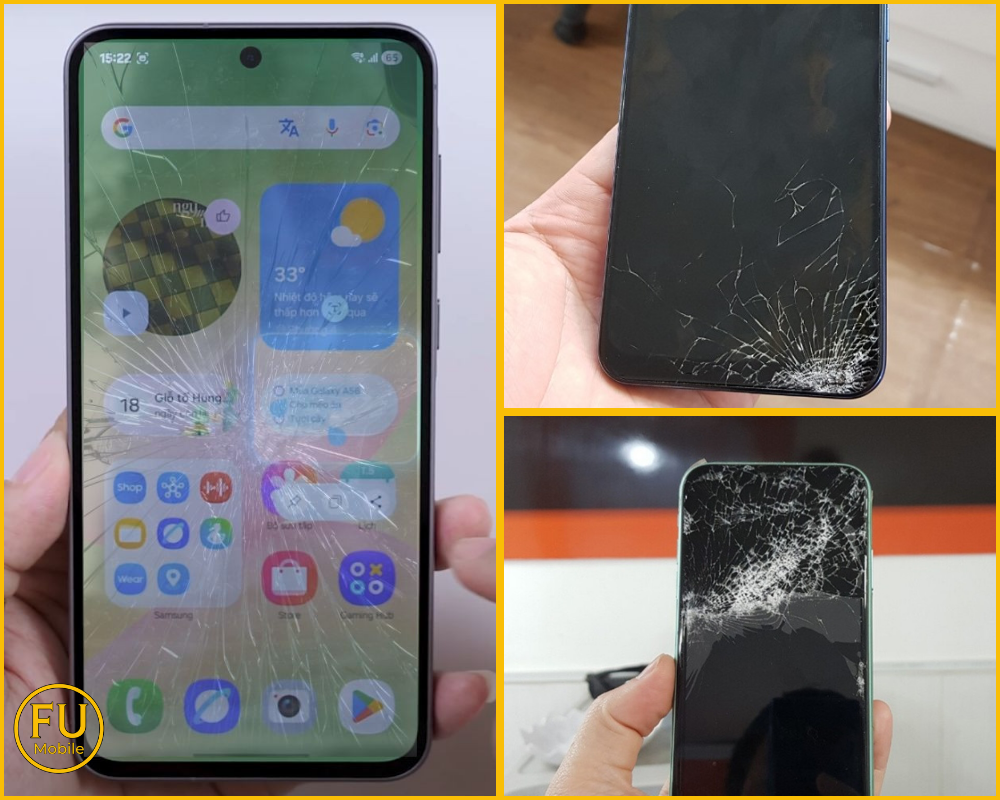 Dấu hiệu cần ép kính Samsung A56