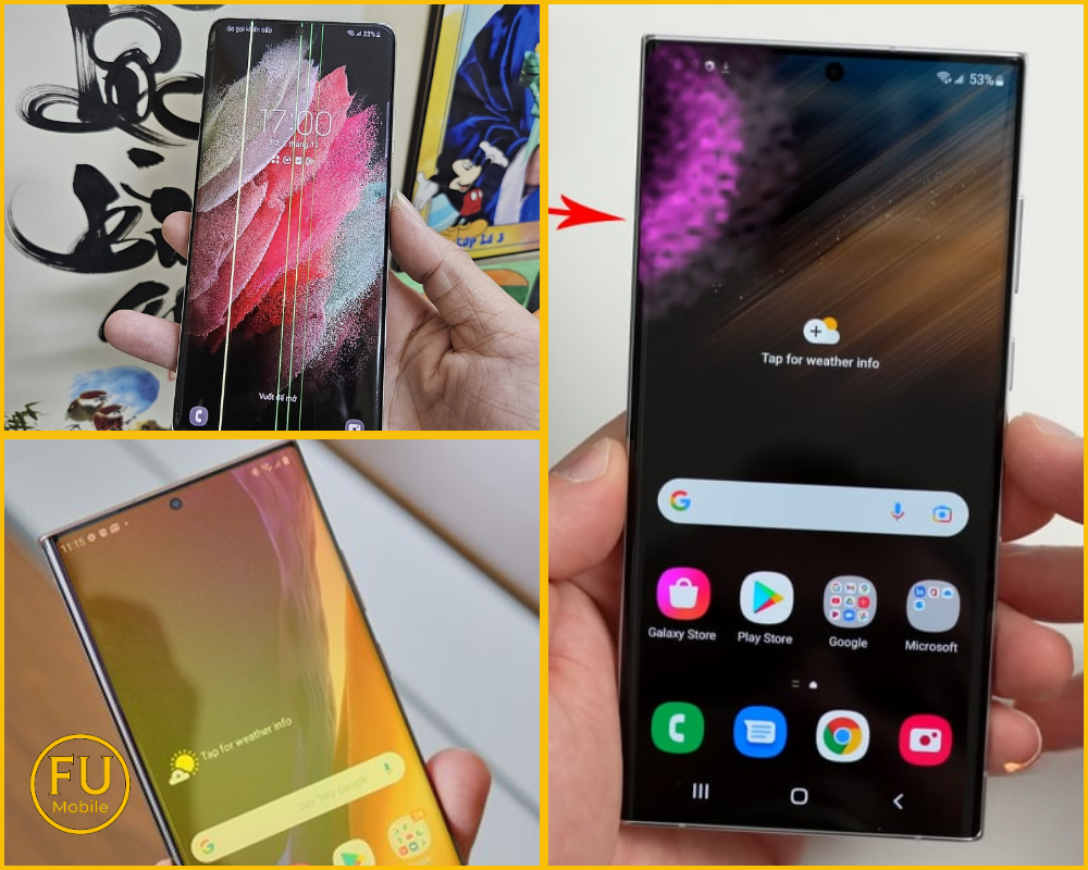 Dấu hiệu cần thay toàn bộ màn hình điện thoại Samsung