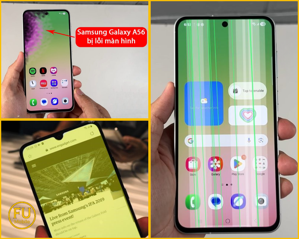 Dấu hiệu cần thay toàn bộ màn hình Samsung A56