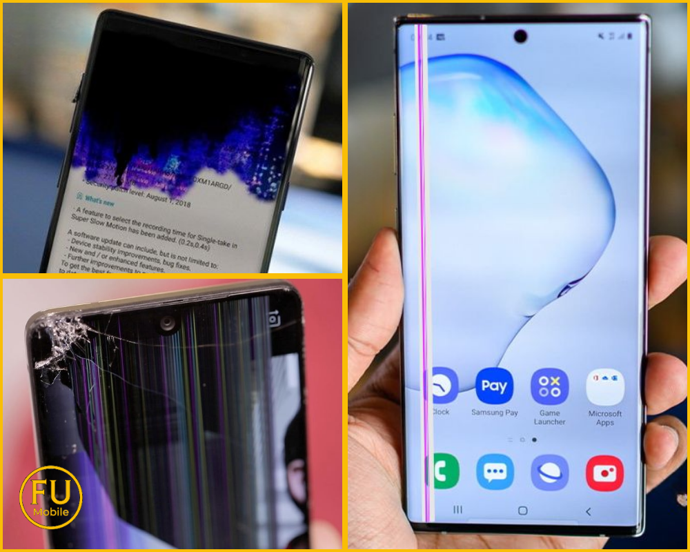 Dấu hiệu cần thay toàn bộ màn hình Samsung Note 10