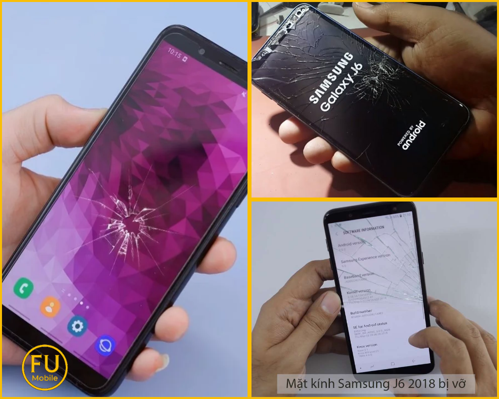 Dấu hiệu cần thay mặt kính Samsung Galaxy J6 2018