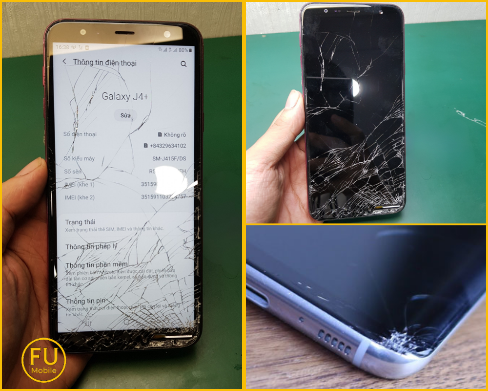 Dấu hiệu Samsung Galaxy J4 Plus cần thay mặt kính