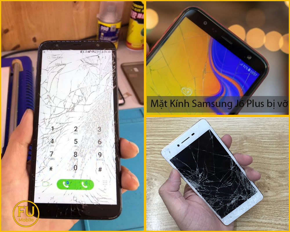 Dấu hiệu Samsung Galaxy J6 Plus cần thay mặt kính