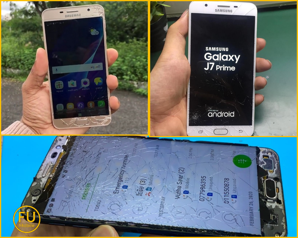 Dấu hiệu Samsung Galaxy J7 Prime cần thay mặt kính