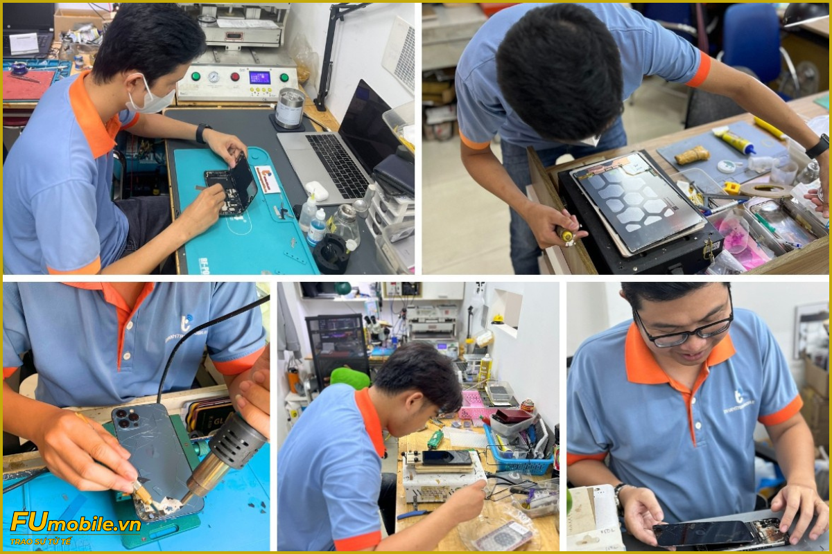 Đội ngũ kỹ thuật viên nhiều năm kinh nghiệm tại FU Mobile
