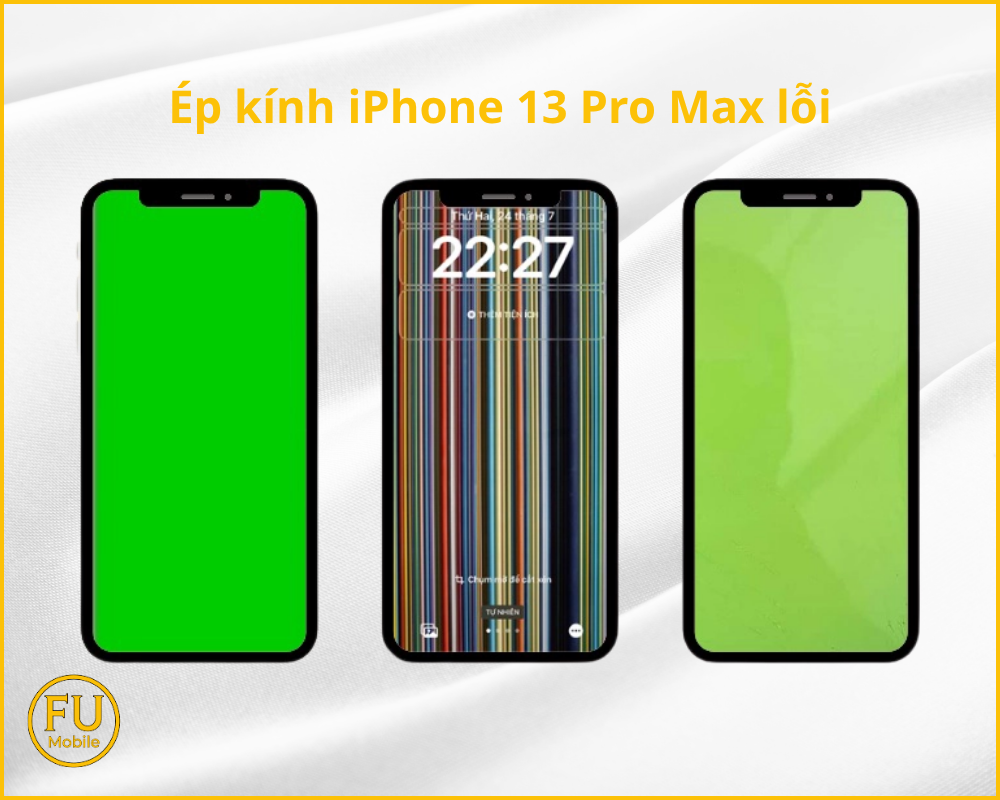 Ép kính iPhone 13 Pro Max lỗi