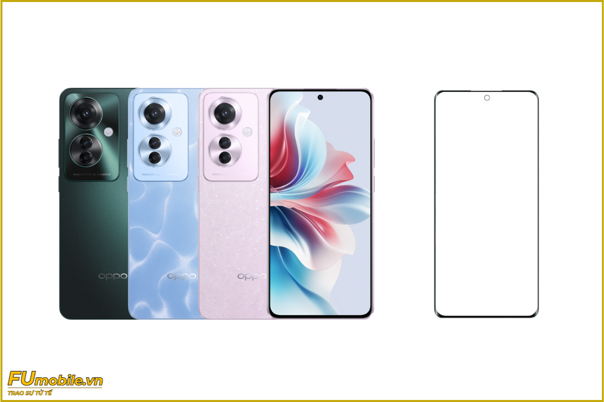 Ép kính OPPO Reno11 F 5G chuẩn đẹp, giá rẻ