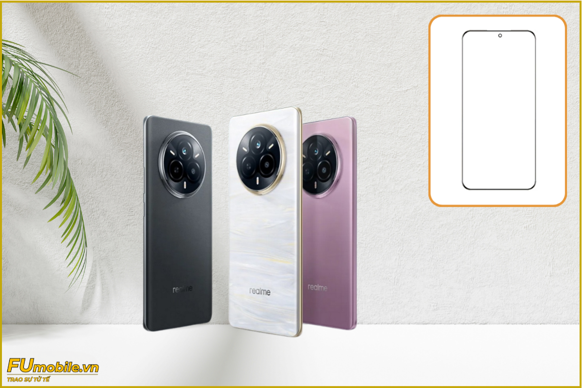 Ép kính Realme 14 Pro Plus 5G chuẩn đẹp, lấy ngay