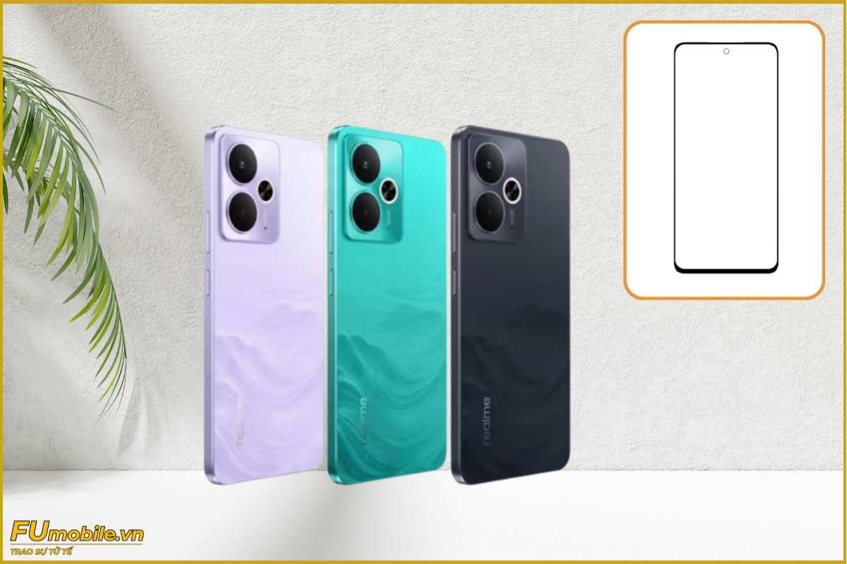 Ép kính Realme 14T 5G chuẩn đẹp, lấy ngay