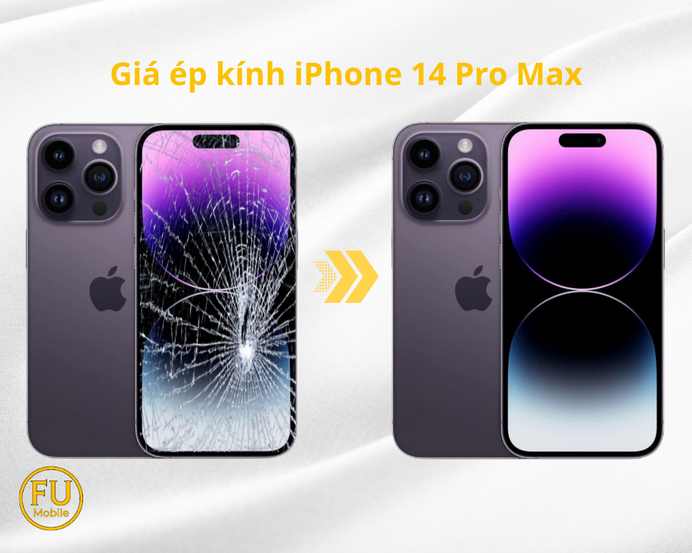Giá ép kính iPhone 14 Pro Max