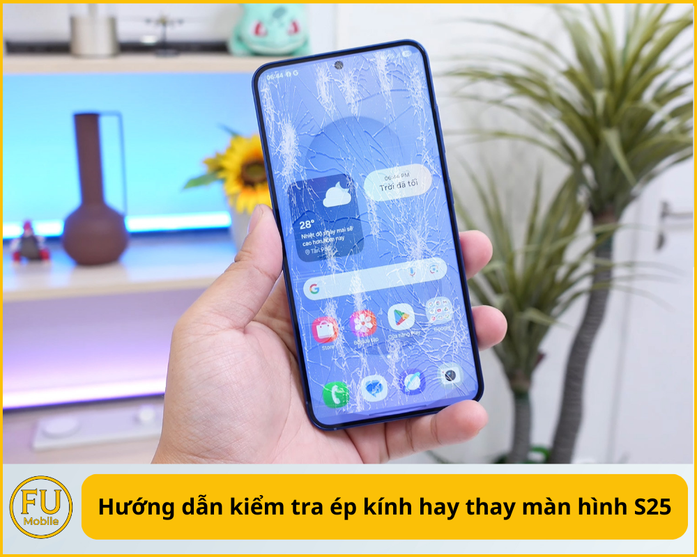 Hướng dẫn kiểm tra ép kính hay thay màn hình S25
