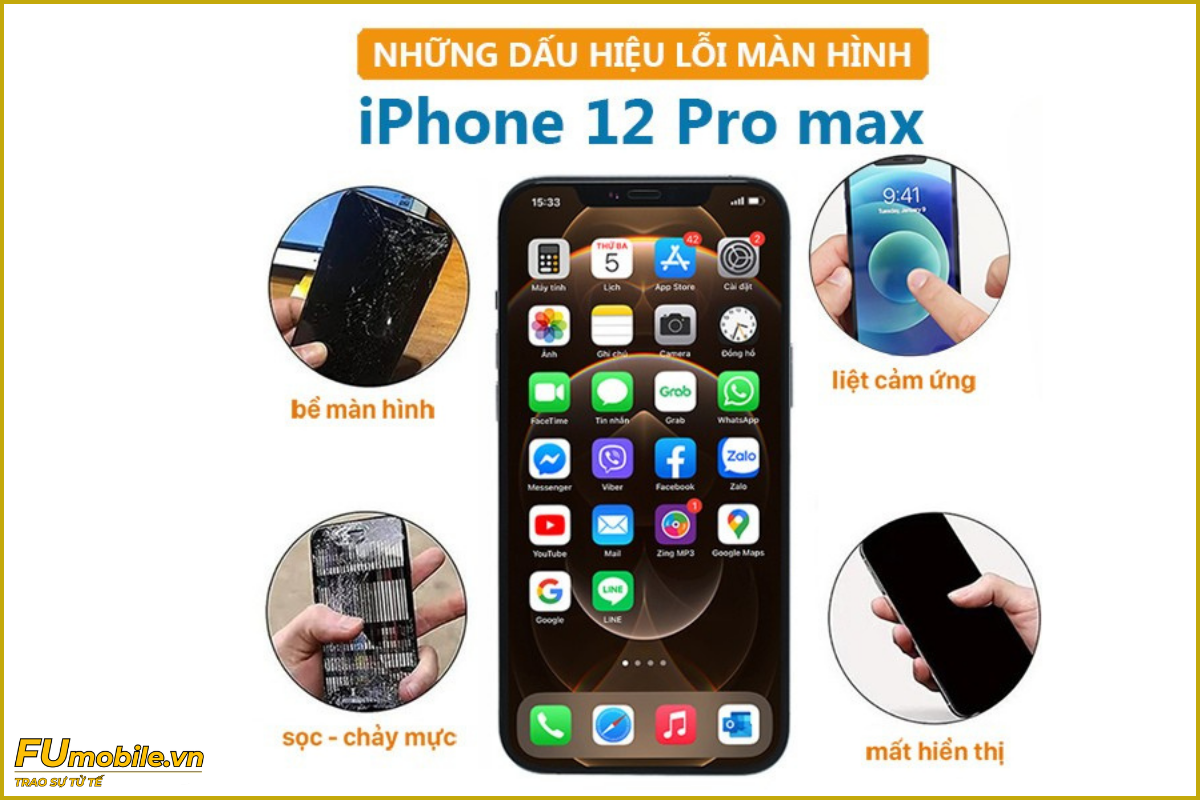 iPhone 12 Pro Max và các lỗi màn hình thường gặp