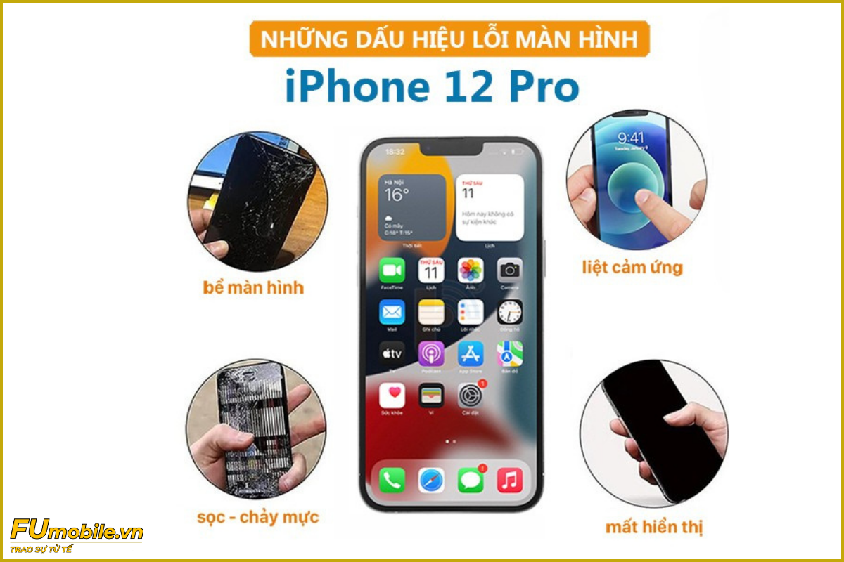 iPhone 12 Pro và các lỗi màn hình thường gặp