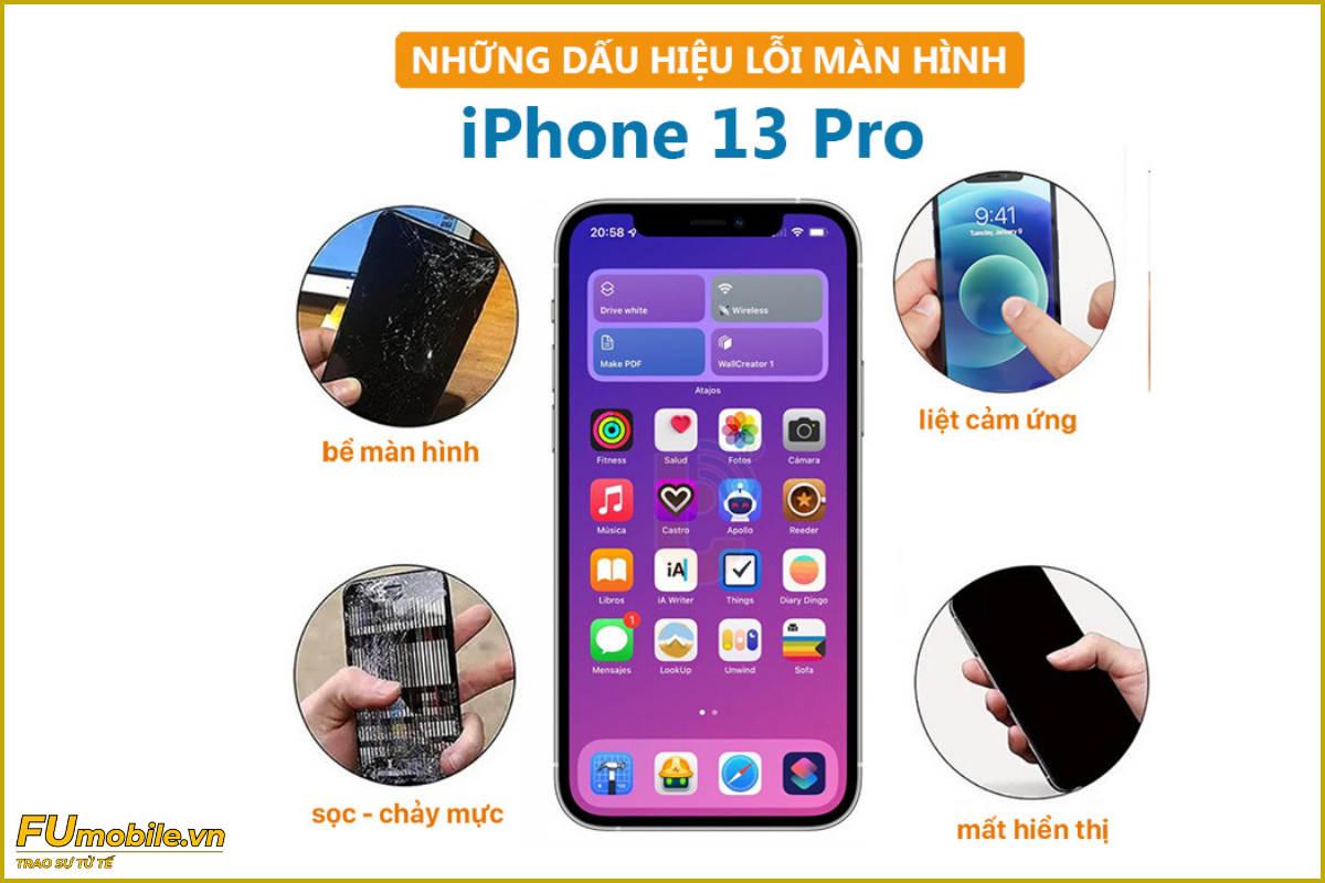 iPhone 13 Pro và các lỗi màn hình thường gặp