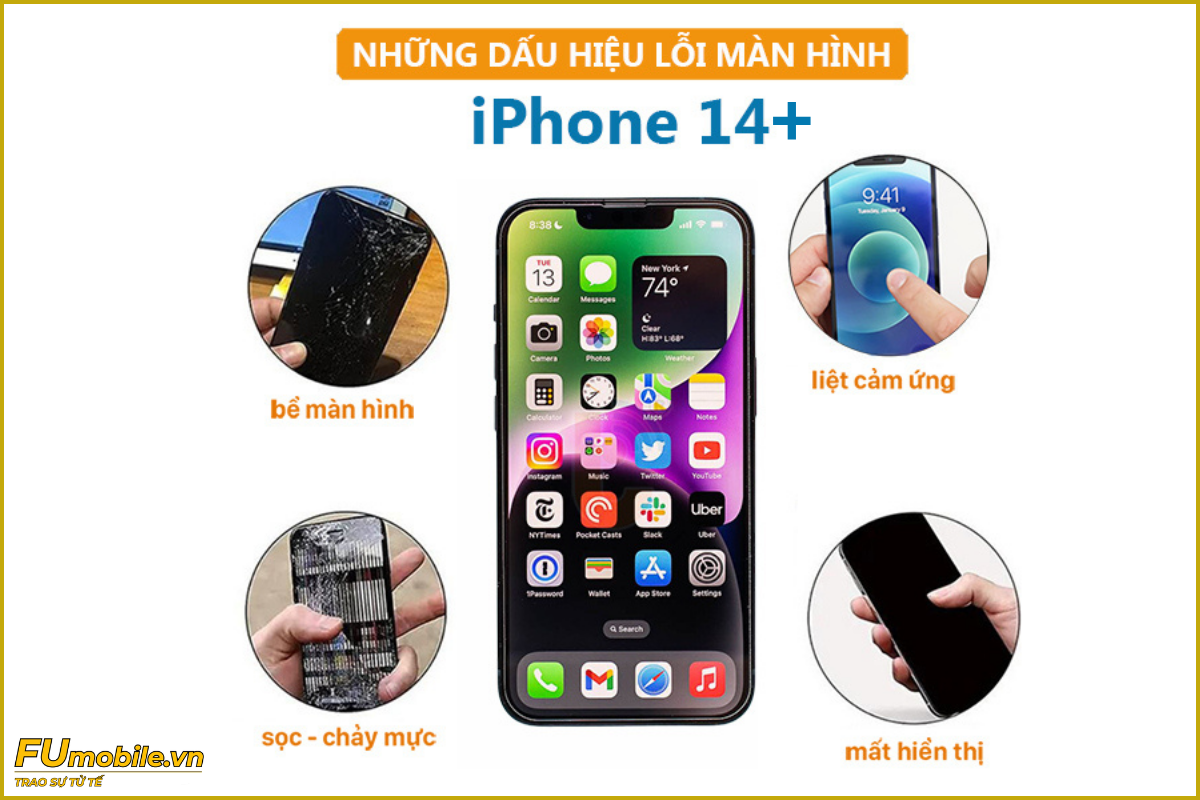 iPhone 14 Plus và các lỗi màn hình thường gặp