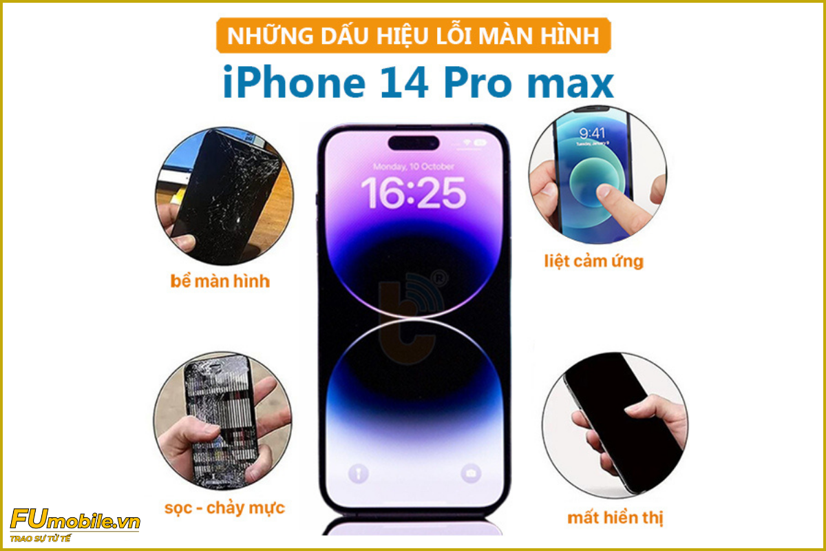 iPhone 14 Pro Max và các lỗi màn hình thường gặp