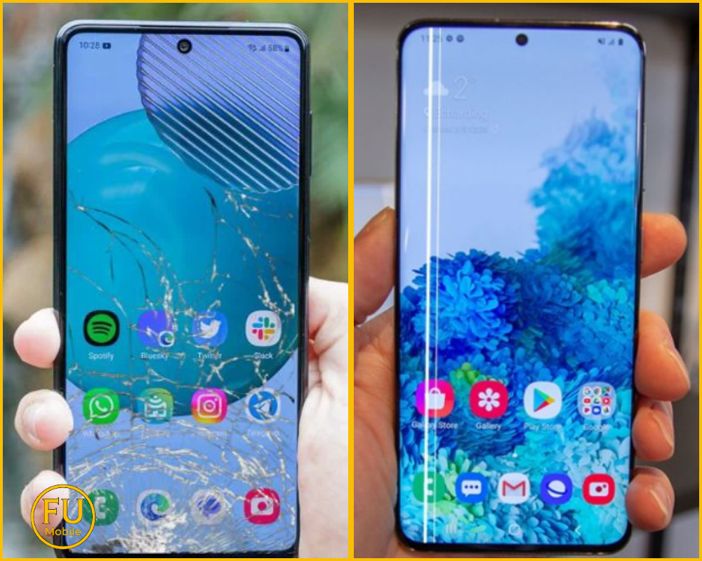 Dấu hiệu điện thoại vỡ kính và điện thoại bị sọc màn hình