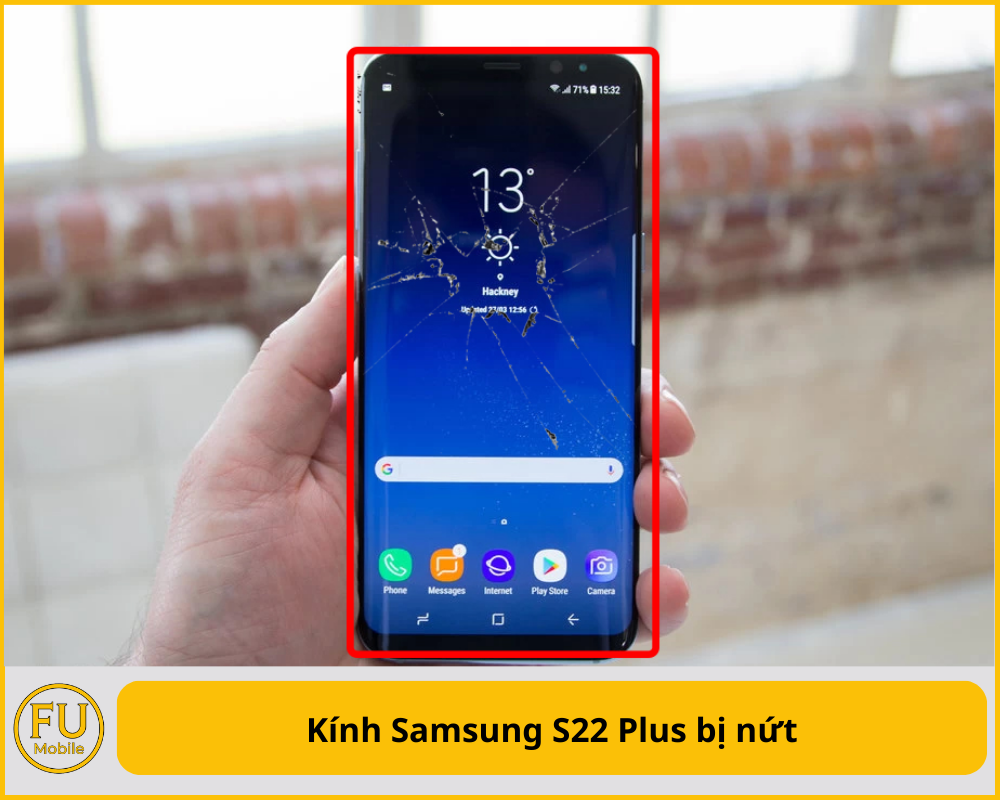 Kính Samsung S22 Plus bị nứt