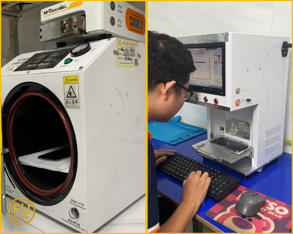 Máy ép kính chuyên dụng tại FUmobile