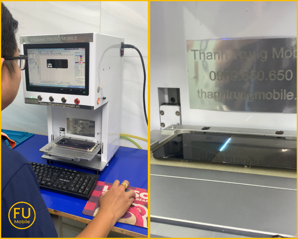 Kỹ thuât dùng máy lazer lạnh tách kính màn hình điện thoại