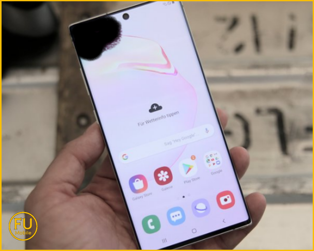 Màn hình điện thoại Note 10 Plus bị ố đen