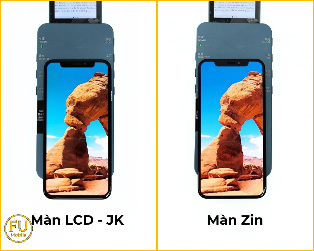 Màn hình JK cho chất lượng hiển thị tốt, rõ ràng, sắc nét