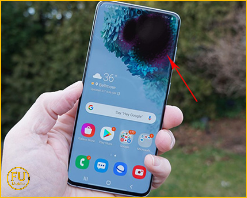 Màn hình Samsung S20 bị chảy mực buộc phải thay màn hình