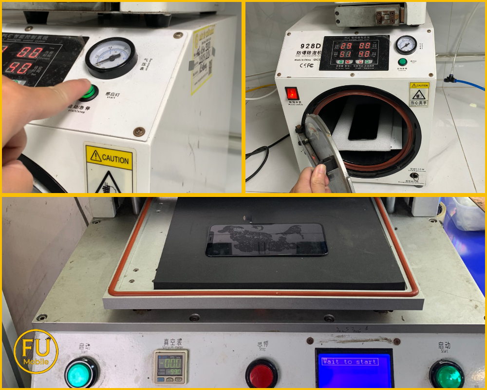 Chọn cửa hàng có máy ép kính hiện đại cho điện thoại S20 FE