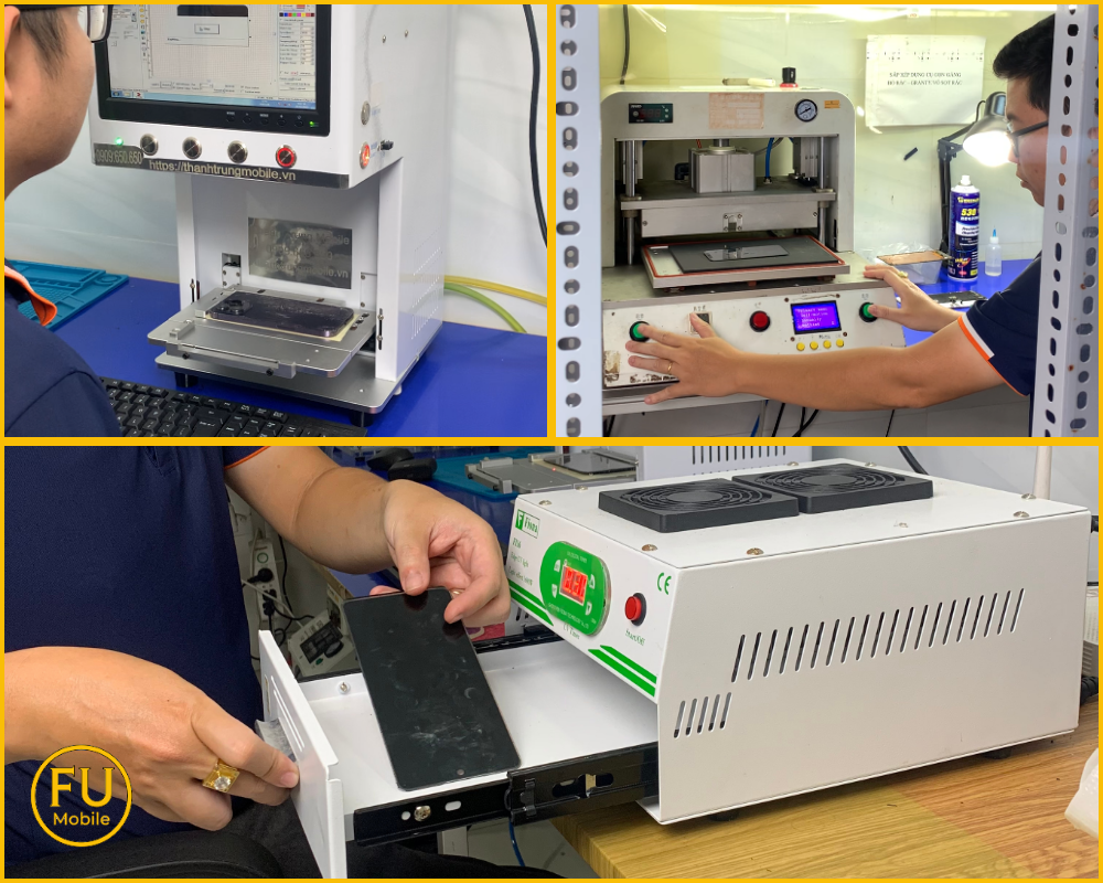 Máy ép kính điện thoại hiện đại tại FUmobile