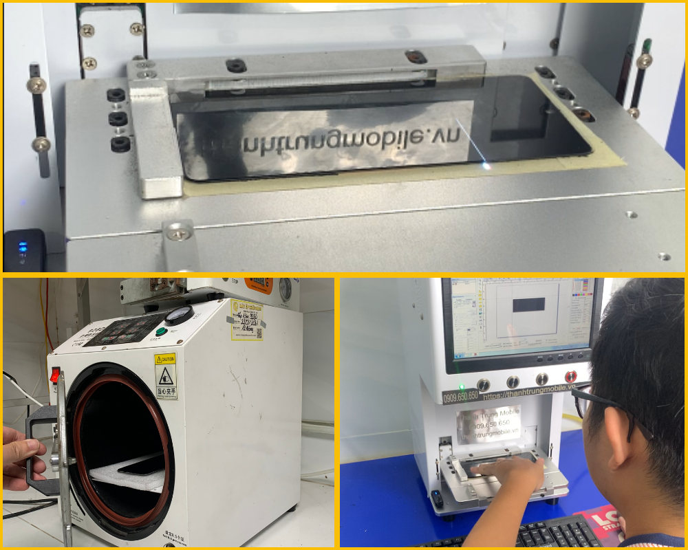 Máy ép kính chuyên dụng tại FUmobile