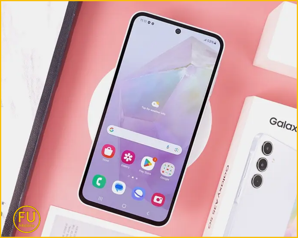 Quy trình chính xác giúp mặt kính A35 phẳng, đều, khít viền như mới