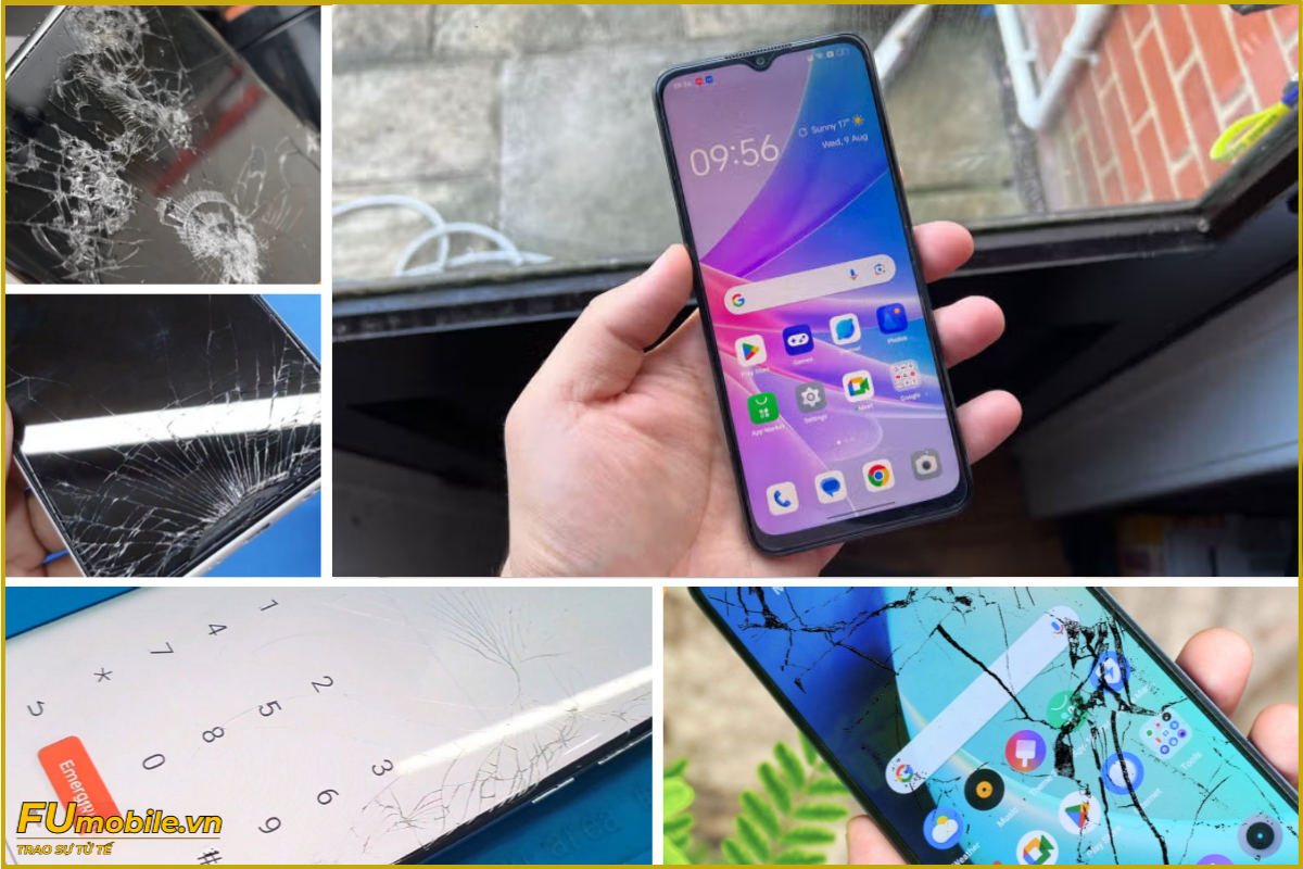 OPPO A78 và các dấu hiệu bể vỡ mặt kính thường gặp